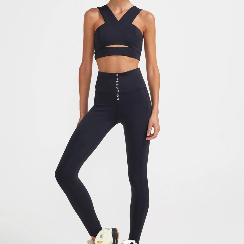 P.E. nation jump fake legging size small in black brand new with tags